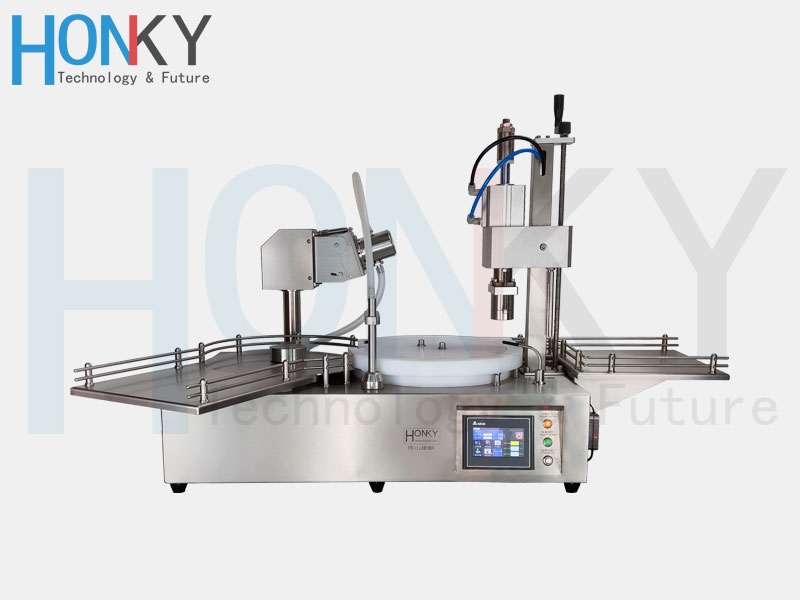 desktop vial filling and crimping machine